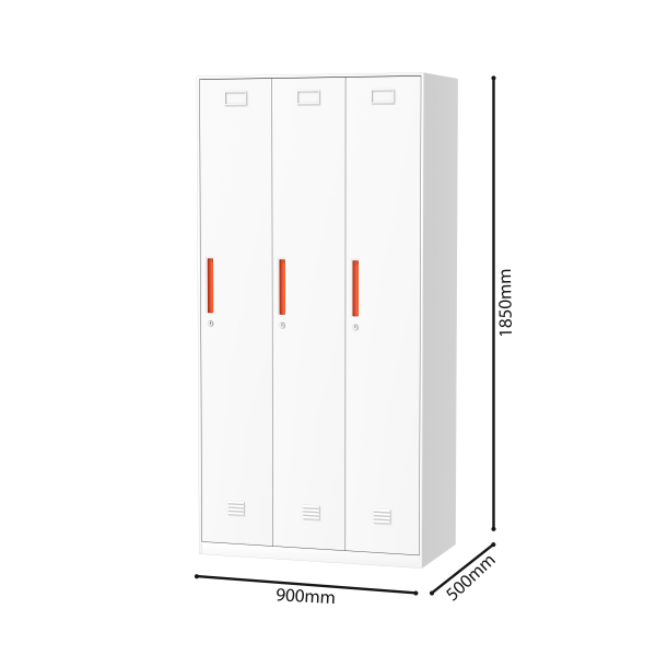 MH-051-3-Door Steel Locker